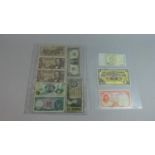 A Collection of Ten Various Bank Notes to Include Austrian, American, Scottish, Irish etc