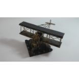 A Modern Metal Model of an Early Flying Machine, 26cm Wide