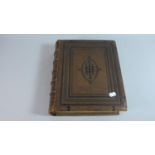 A Bound Family Bible, Presented to Samuel Lamb Manchester September 1872, 33cm high