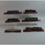 A Collection of Six American and Continental Models of Railway Locomotives and Tenders