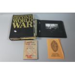 A Scrapbook Containing Reprinted WWII Cuttings, a Collection of History of the Second World War