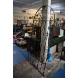 An Arched Wrought Iron Garden Gate, 84cm Wide and 182cm High