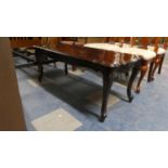 A Mahogany Shaped Rectangular Coffee Table on Cabriole Supports, 120cm Wide