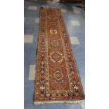 An Antique Persian Handmade Heriz Runner, 337cm x 82cm