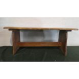 An Elm Topped Coffee Table, 106cm Wide