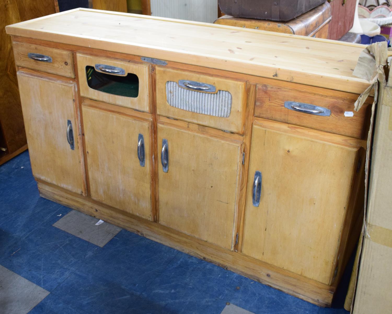 A Vintage Kitchen Cabinet by Fleetway Products, 150cm Wide