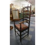A 19th Century North Country Ladder Back Arm Chair