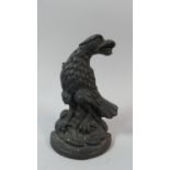 A Cast Iron Doorstop in the Form of an Eagle, 18.5cm High