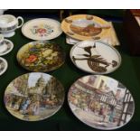 A Collection of Various Decorated Plates, Poole Plate etc