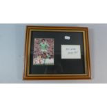 A Framed Photograph and Autograph, "Best Wishes, George Best"