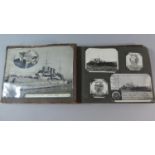 A WWII Photograph Album Containing HMS Cumberland 1941, Buenos Aires, Falklands, Capetown, Postcards