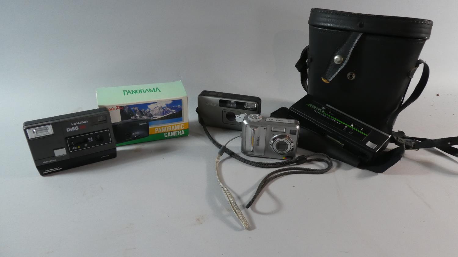 A Box of Photographic Equipment to Include Cameras, Two Pairs of Cased Binoculars etc - Image 2 of 2