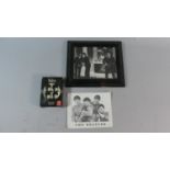 A Collection of Beatles Ephemera to Include Playing Cards, Publicity Fan Club Photo and Framed