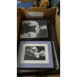 A Box Containing Marilyn Monro Framed Photographs and Printed Ephemera