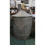 A Mid 20th Century Oxidised Brass Coal Bucket with Inner Metal Liner