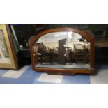 A Mahogany Framed Wall Mirror, 78cm Wide