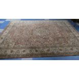 A Patterned Woollen Carpet Square, 350cm x 250cm by Louis De Poortere Belgium, The Khorsabad