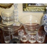 A Tray of Modern Glassware