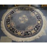 A Circular Chinese Woollen Rug, 140cm Diameter