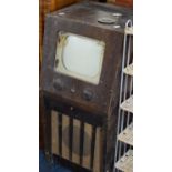 A Vintage Black and White Television for Full Restoration, 85cm High