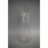 A 19th Century Large Glass Vase of Waisted Cylindrical Form, 40cm High