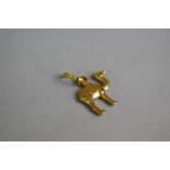 An 18ct Gold Charm/Pendant Modelled as a Dromedary Camel. 1.7gms