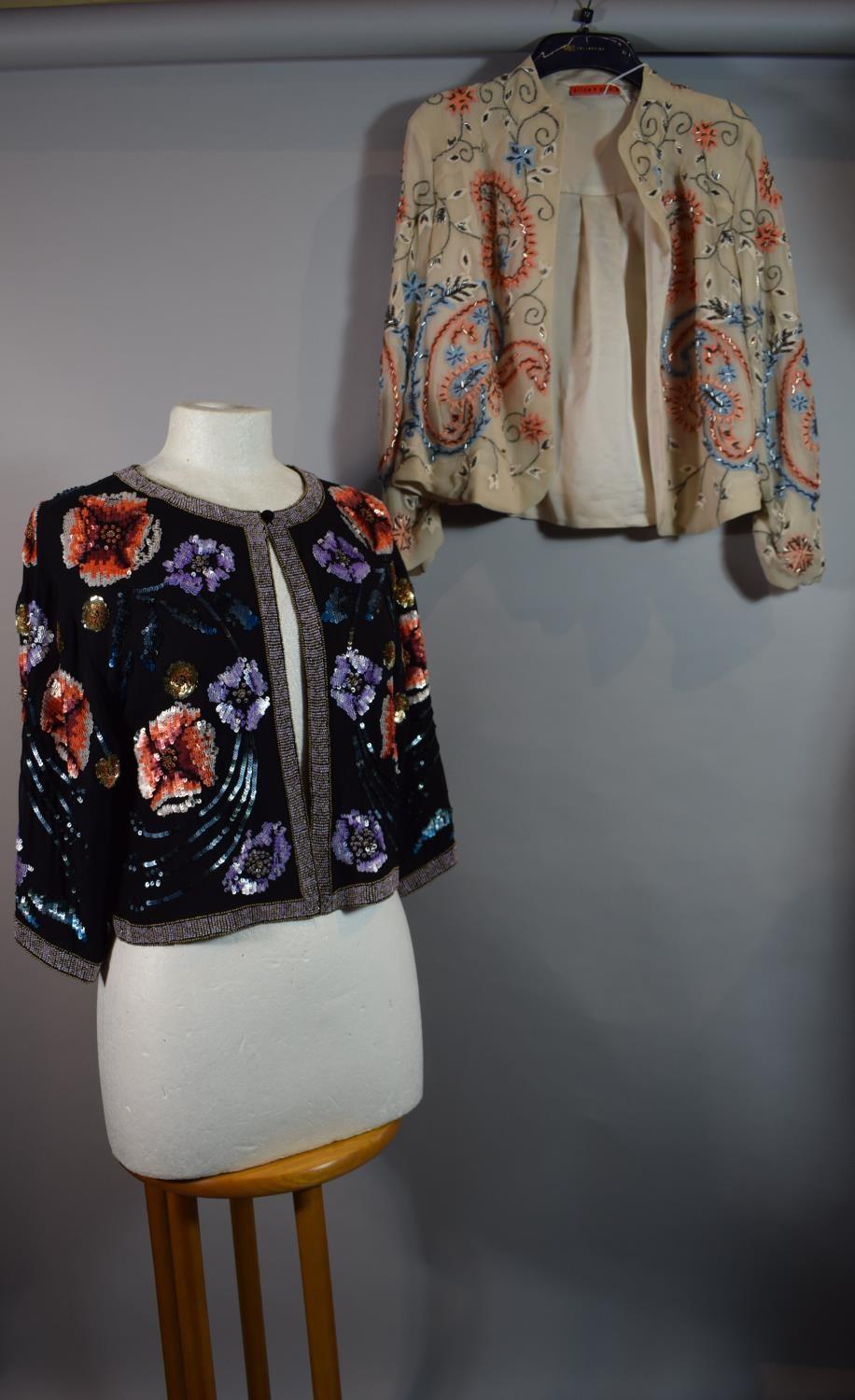 A Mathew Williamson Sequined and Jewelled Bolero, with Similar by Alice & Olivia