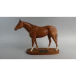 A Beswick Connoisseur Horse, "Grundy". Matt on Wooden Plinth No.2558
