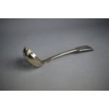 A Victorian Silver Ladle with Pierced Bowl, Birmingham 1876