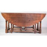 A 19th Century Oak Gate Legged Wake Table. 165cms Wide