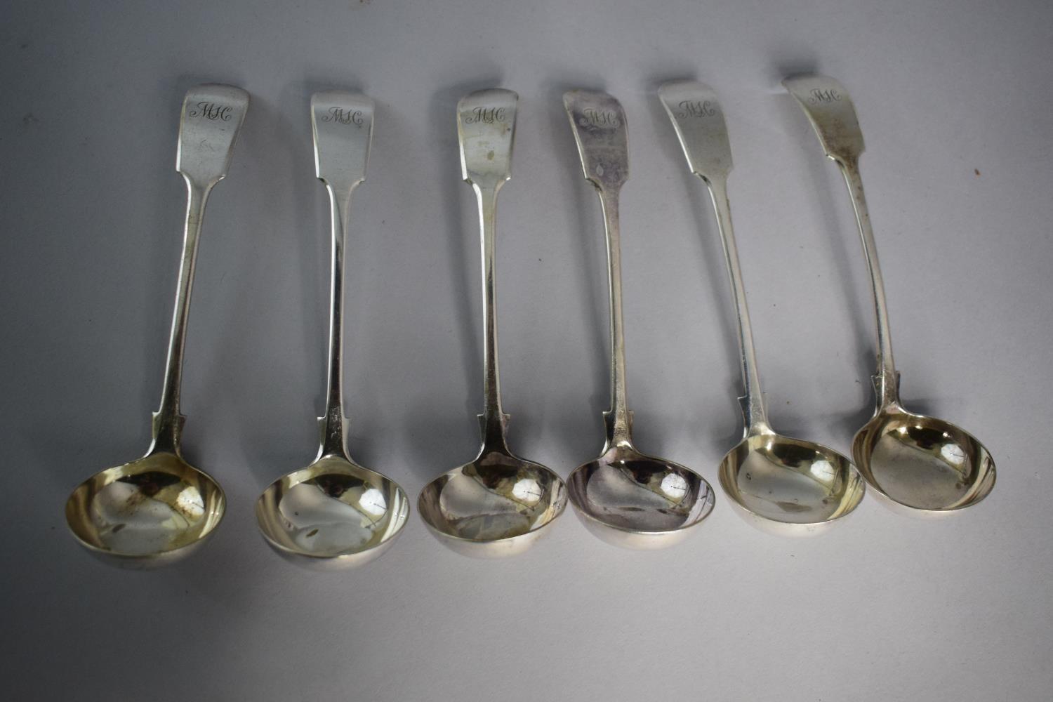 A Set of Six Silver Plated Ladles, 16cm Long - Image 2 of 3