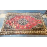 A Persian Hand Made Mazleghan Rug. 203x130