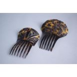 Two Tortoiseshell Hair Combs