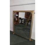 A Gilt Framed Overmantle Mirror, 95x119cms