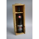 A Wooden Cased Magnum Bottle of Late Bottled Vintage Port. 1983