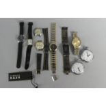 A Collection of Various Vintage and Replica Wrist Watches and Pocket Watches.