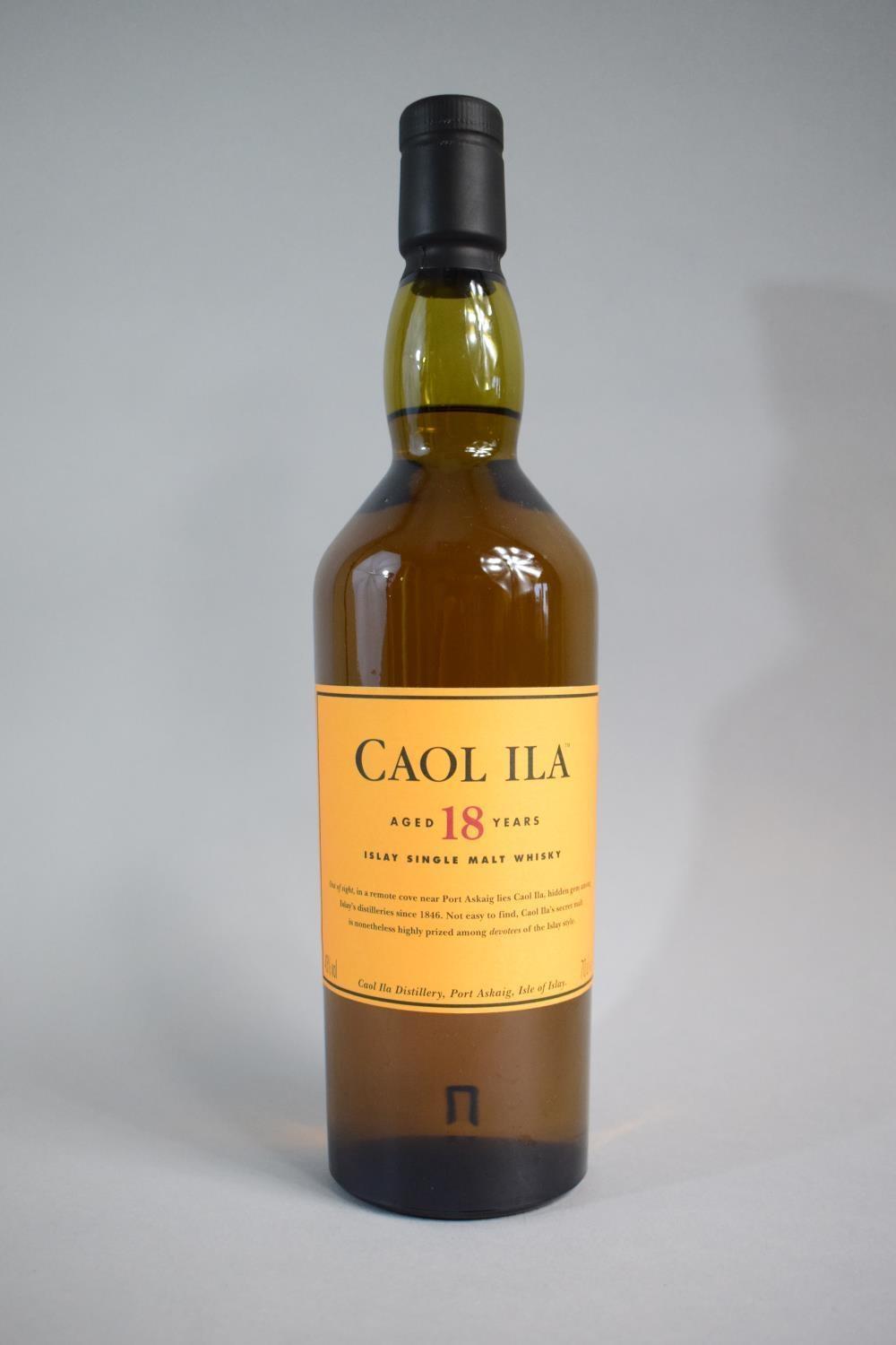 A Single Bottle of Malt Whisky - Caol Ila 18 Years Old