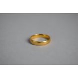 A 22ct Gold Wedding Band, 3.6gms, Size L.5