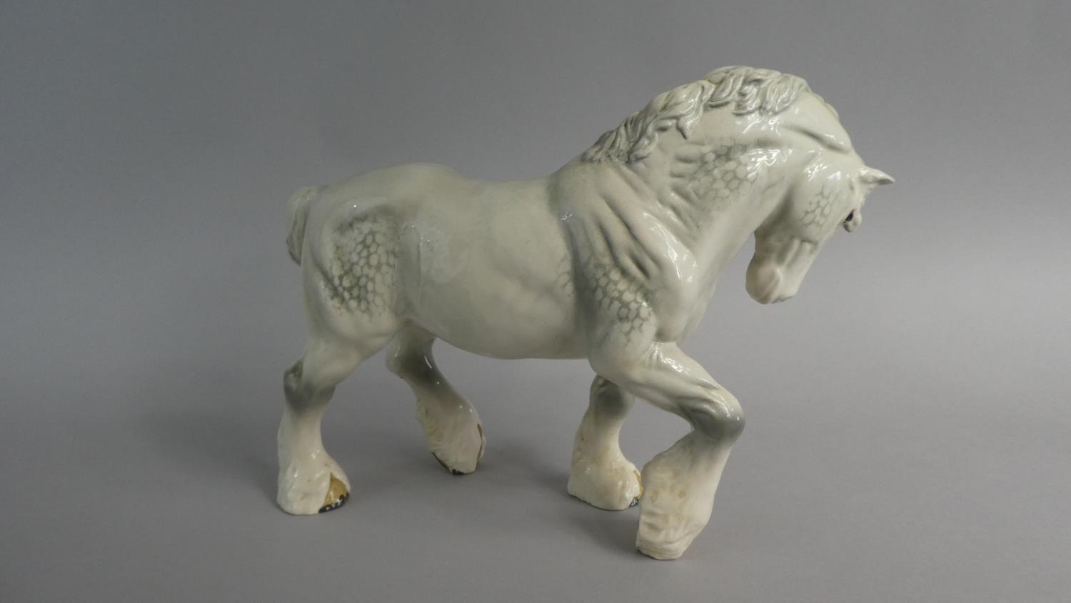 A Beswick Large Action Shire, Grey Gloss No.2578 - Image 2 of 5