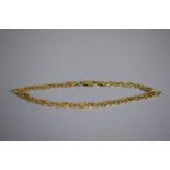A 9ct Gold Fancy Link Chain, 21cms Long, 6.7gms