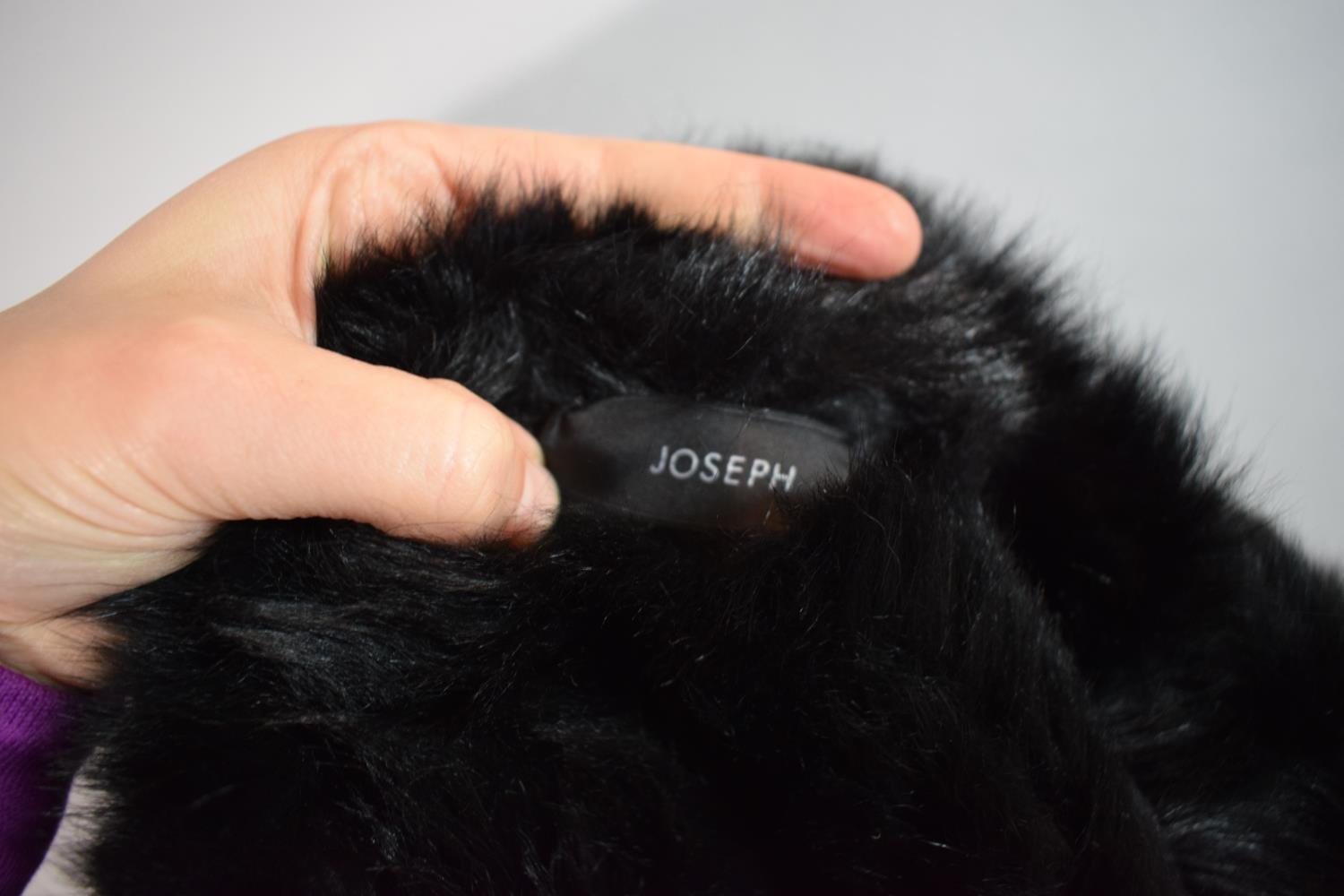 A Fur Lined Sheepskin Designer Jacket by Joseph, EU Size 38 - Image 3 of 3