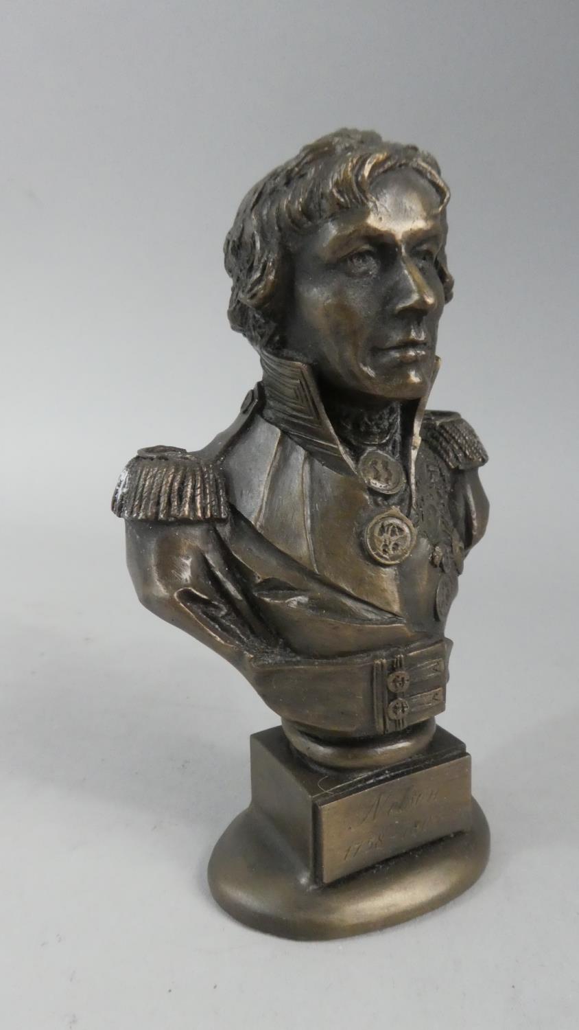 A Bronze Effect Bust of Nelson - Image 2 of 3