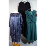 Three Designer Dresses by Nicole Farhi, Armani and Nancy Mac, Sizes 44, 2.