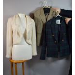 Three Good Quality Designer Blazers, St John, Joseph, The House of Bruar. Sizes US 6, EU 42 and UK