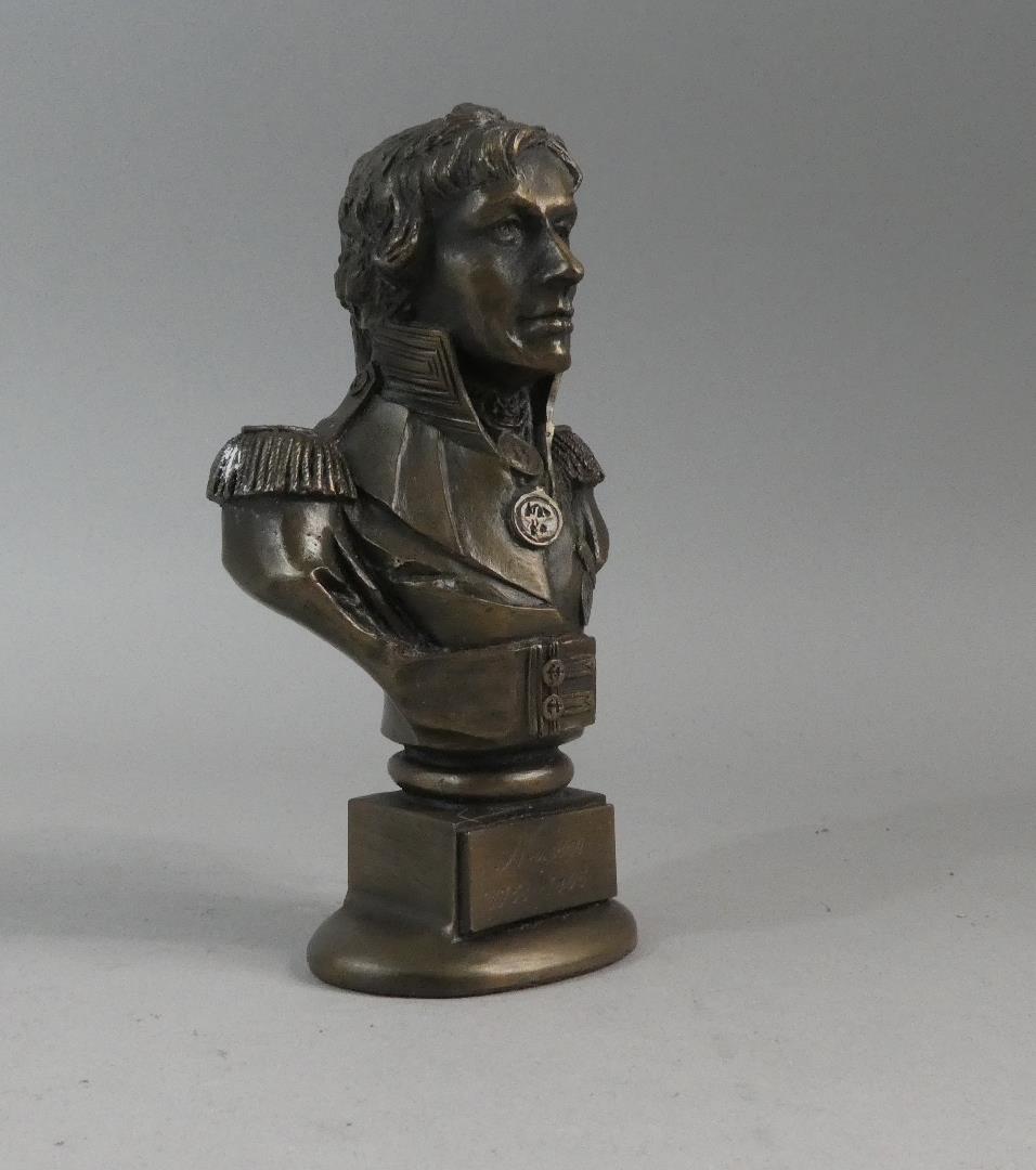 A Bronze Effect Bust of Nelson
