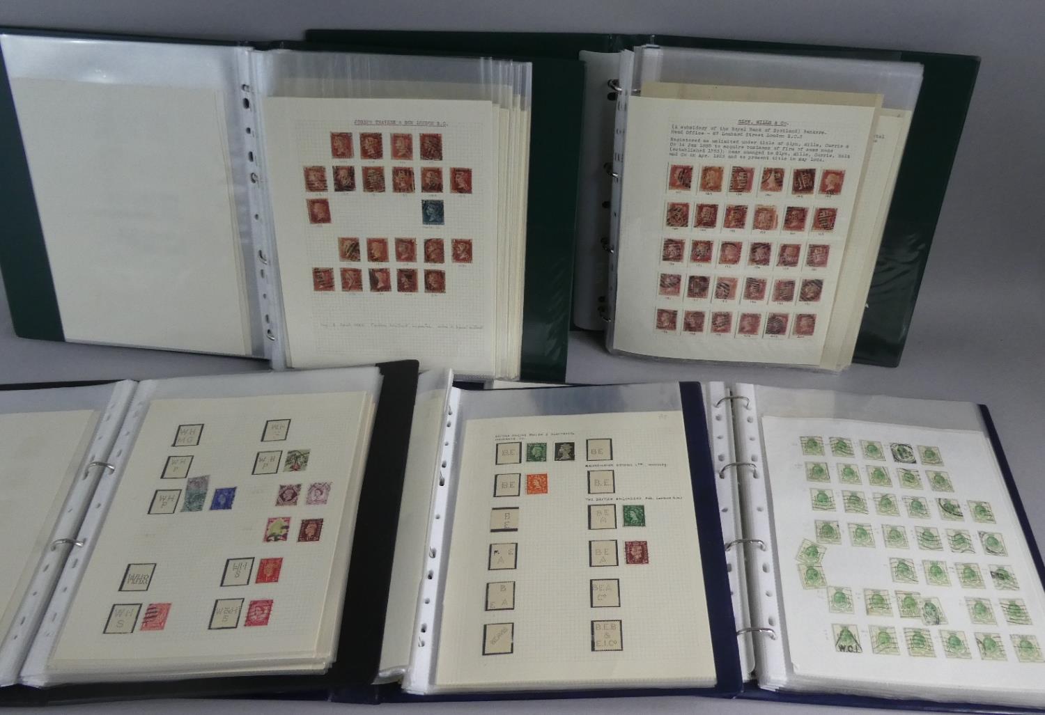 A Collection of Five Loose Leaf Albums containing Victorian, Edwardian and Later Stamps