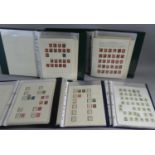A Collection of Five Loose Leaf Albums containing Victorian, Edwardian and Later Stamps