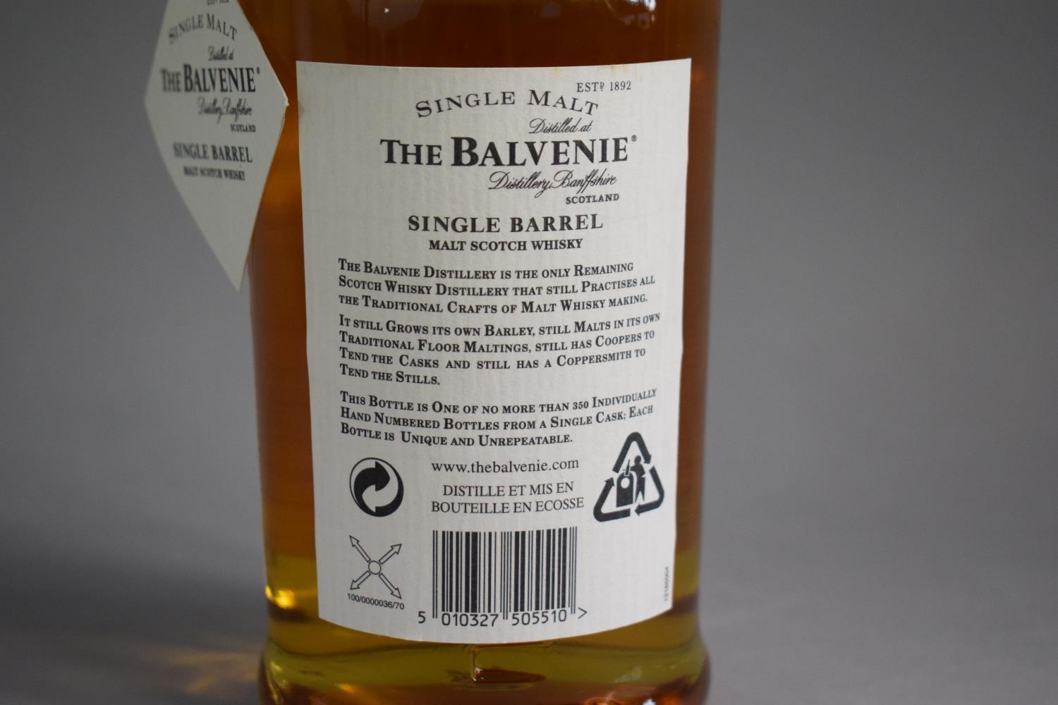 A Single Bottle of Malt Whisky - "The Balvenie" Aged 15 Years. Bottled by Hand 30.08.2004 (In Cask - Image 4 of 7