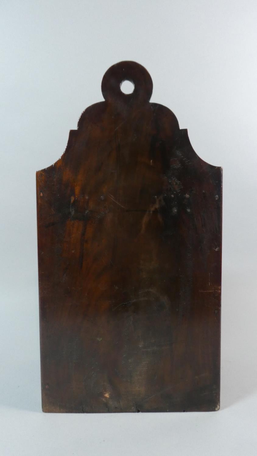 An 18th Century George III Mahogany Salt Box with Shaped Back Over Hinged Sloping Lid. 21cm x 15cm x - Image 4 of 4