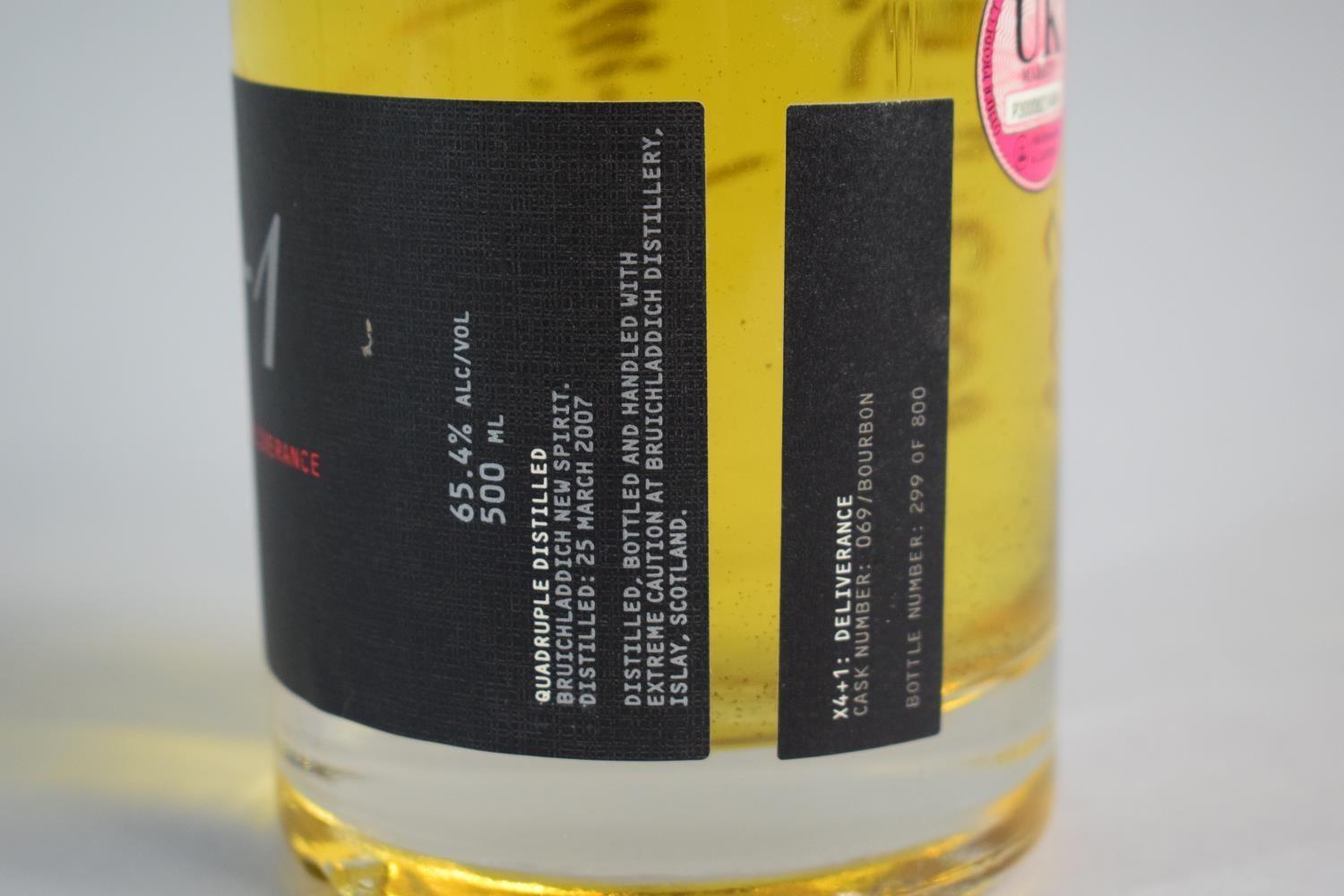 A Single Bottle of Malt Whisky - Bruichladdich Deliverance, Distilled 25/03/2007, Bourbon Cask - Image 4 of 6